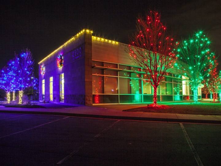 Commercial building in full colour